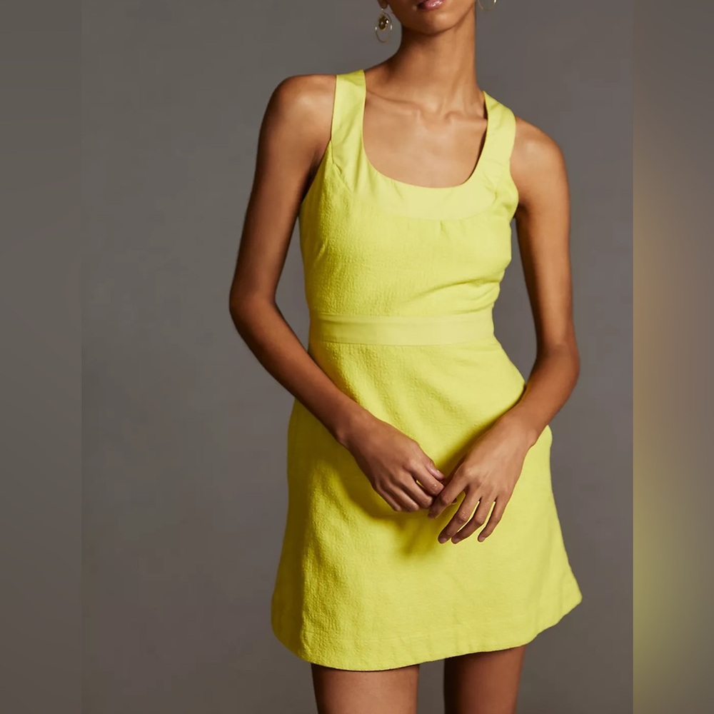 Maeve Sleeveless Scoop-Neck Mini Dress